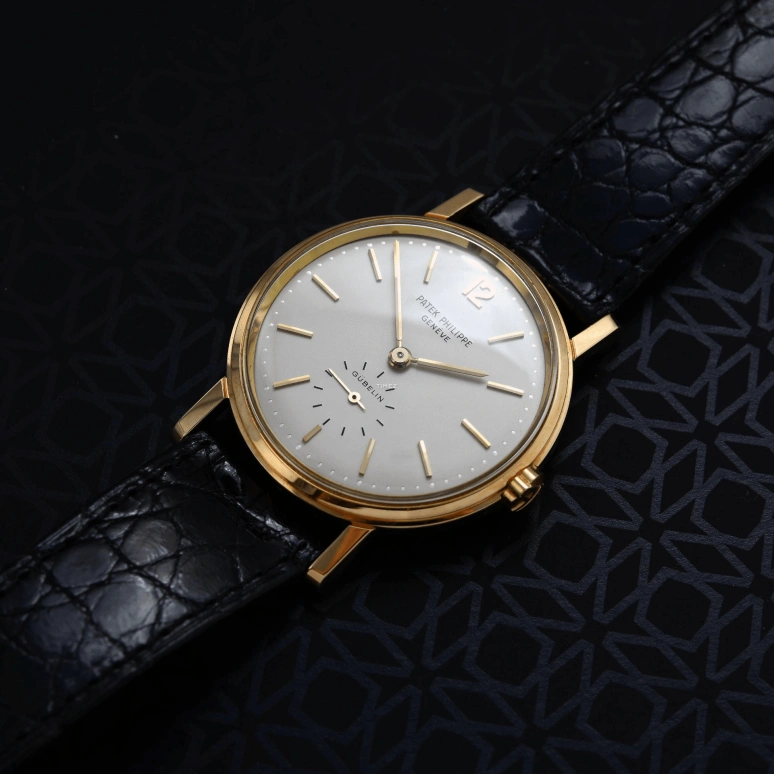 Patek Philippe,Calatrava 34mm,34mm,Yellow Gold,Cream,Automatic,In-house Caliber,Crystal Glass,Sapphire,3435J