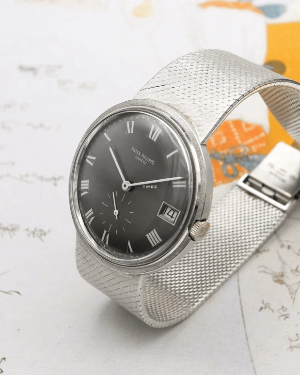 Patek Philippe,Calatrava 36mm,36mm,White Gold,Black,Automatic,Day,38hours,3445,3445/6G Grey Roman