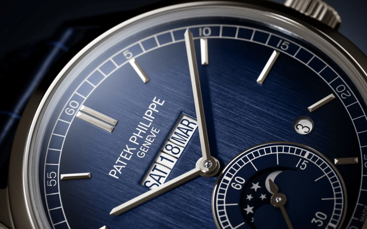 Patek Philippe,Grand Complications 41.30mm,41.30mm,Platinum,Blue,Handwound,Moonphase,Leap Year,Month,Date,38hours,In-house Caliber,5236P,5236P-001
