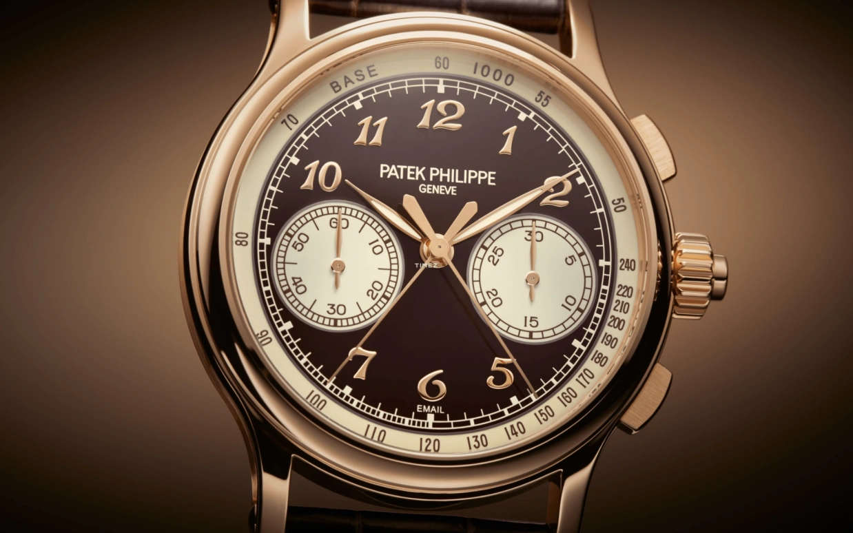 Patek Philippe,Complications 41mm,41mm,Rose Gold,Brown,Handwound,Chronograph,Rattrapante,5370R,5370R-001