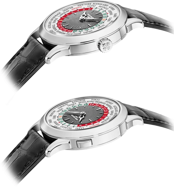 Patek Philippe,Complications 38.50mm,38.50mm,White Gold,Green,Automatic,Moonphase,Day,World Time,5230G,5230G-022