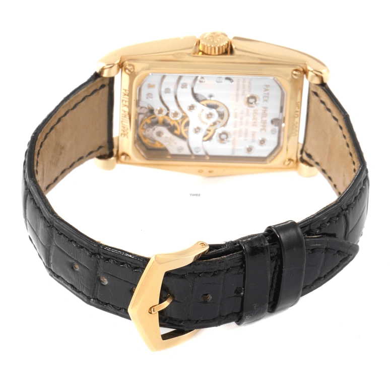 Patek Philippe,Complications 29.60x51.70mm,29.60x51.70mm,Yellow Gold,White,Handwound,Power Reserve Indicator,In-house Caliber,5100J,5100J-001