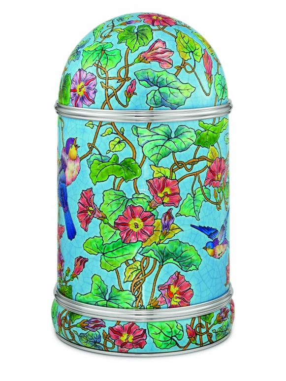 Patek Philippe,Dome Clocks ,Blue,Multi-Color,Electromechanical,In-house Caliber,Colorful,Blue,Enamel,20111M,20111M-001
