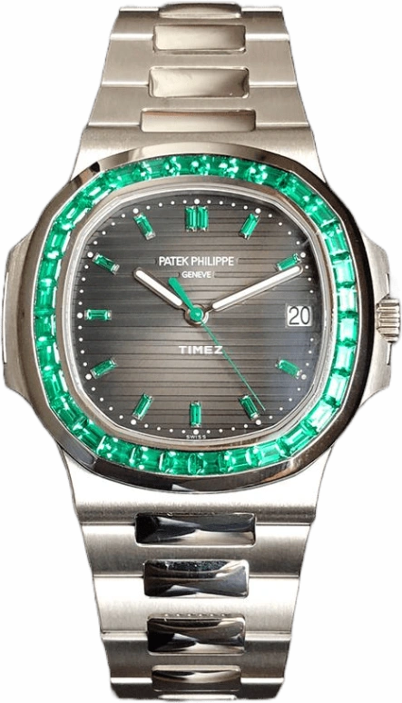 Patek Philippe,Nautilus 40mm,40mm,Platinum,Black,Automatic,Day,45hours,Hardik Pandya,AP DHILLON,5711,5711/113P-001