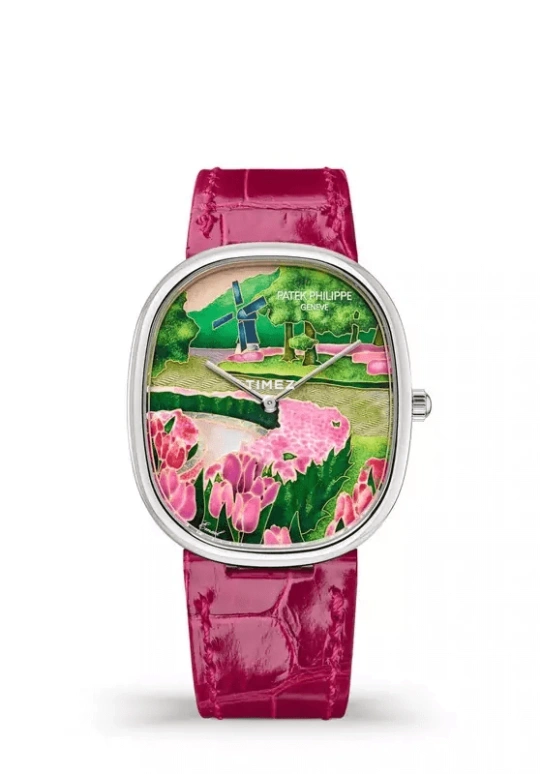 Patek Philippe,Golden Ellipse ,White Gold,Pink,Green,Multi-Color,Automatic,48hours,In-house Caliber,5738,5738/50G-035