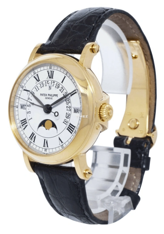 Patek Philippe,Complications 36mm,36mm,Yellow Gold,White,Automatic,Moonphase,Perpetual Calendar,Leap Year,Month,48hours,In-house Caliber,5059J,5059J-001
