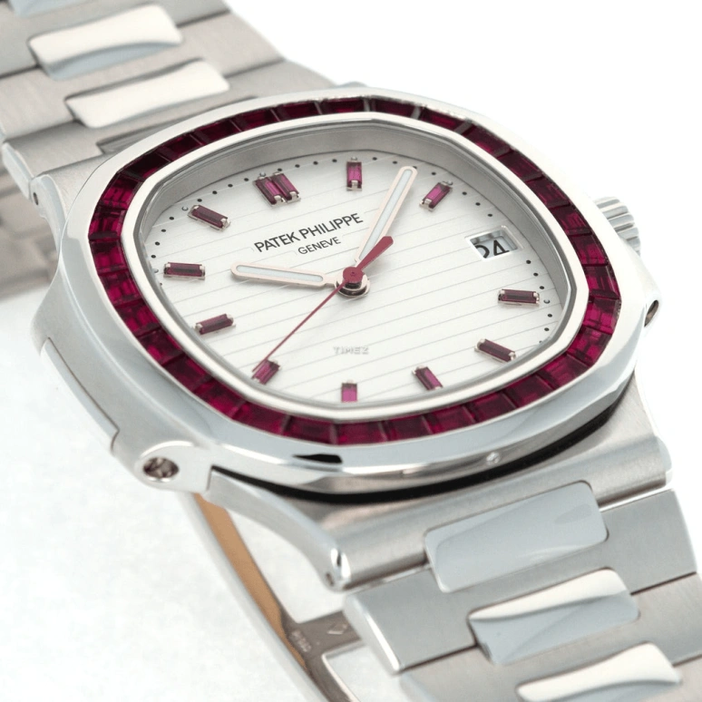 Patek Philippe,Nautilus 40mm,40mm,Platinum,White,Automatic,Day,45hours,5711,5711/112P-010