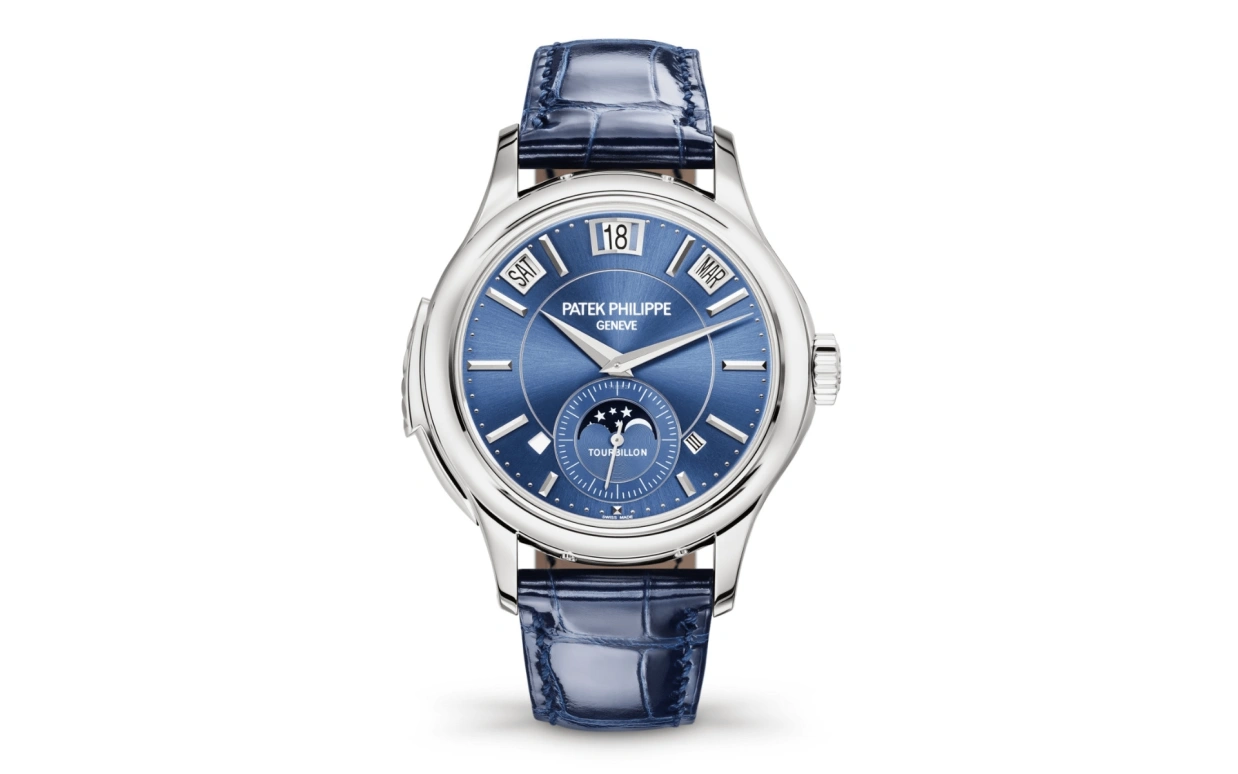 Patek Philippe,Grand Complications 41mm,41mm,White Gold,Blue,Handwound,Moonphase,Perpetual Calendar,Leap Year,Month,48hours,In-house Caliber,5207G,5207G-001