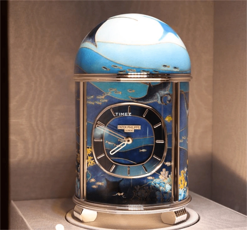 Patek Philippe,Dome Clocks ,Blue,Electromechanical,In-house Caliber,Enamel,20131M,20131M-001