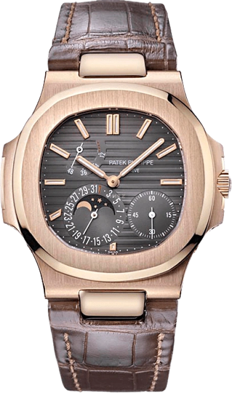 Patek Philippe,Nautilus 40mm,40mm,Rose Gold,Brown,Automatic,Moonphase,Day,Power Reserve Indicator,Jalen Hurts,5712R,5712R-001