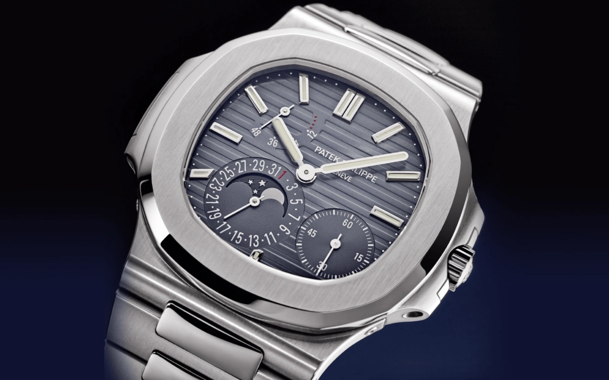 Patek Philippe,Nautilus 40mm,40mm,Stainless Steel,Blue,Automatic,Moonphase,Day,Power Reserve Indicator,Thanasis Antetokounmpo,Viktor Gyokeres,5712,5712/1A-001