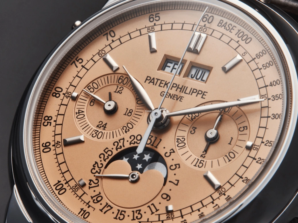 Patek Philippe,Grand Complications 40mm,40mm,White Gold,Salmon,Handwound,Chronograph,Moonphase,Perpetual Calendar,Leap Year,60hours,In-house Caliber,5970G,5970G-019