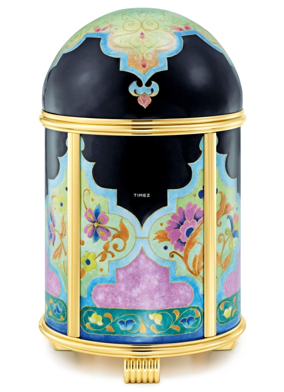 Patek Philippe,Dome Clocks ,Blue,Multi-Color,Purple,Electromechanical,In-house Caliber,Black,Green,Colorful,Enamel,20055M,20055M-001