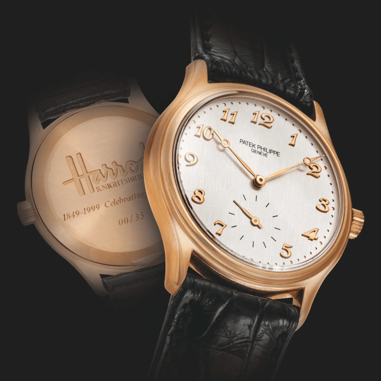 Patek Philippe,Calatrava 31.50mm,31.50mm,Rose Gold,Silver White,Handwound,44hours,In-house Caliber,3923R Harrods