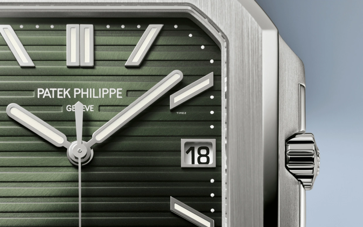 Patek Philippe,Cubitus 45mm,45mm,Stainless Steel,Green,Automatic,Day,45hours,Orlando Bloom,Jayson Tatum,Taco Jay,Orli,OB,5821,5821/1A-001