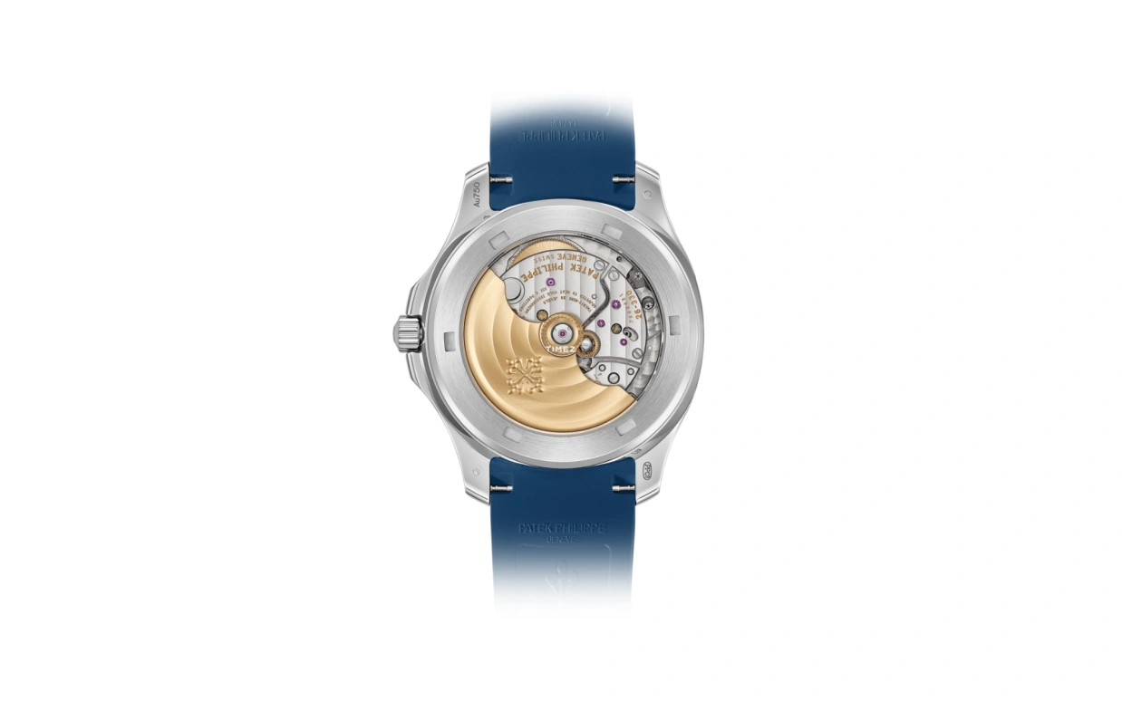 Patek Philippe,Aquanaut 38.80mm,38.80mm,White Gold,Silver,Blue,Automatic,45hours,In-house Caliber,Mark Wahlberg,Marky Mark,5268,5268/461G-001