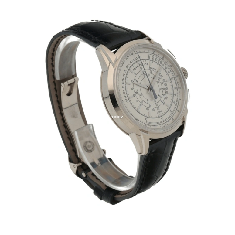 Patek Philippe,Complications 40mm,40mm,White Gold,White,Automatic,Chronograph,Flyback,5975G,5975G-001