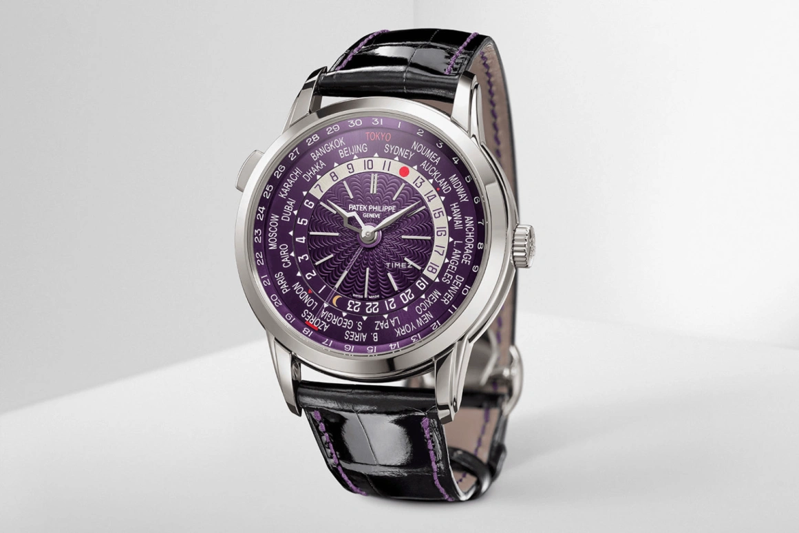 Patek Philippe,Grand Complications 40mm,40mm,White Gold,Purple,Automatic,Day,World Time,Day / Night Indication,5330G,5330G-010