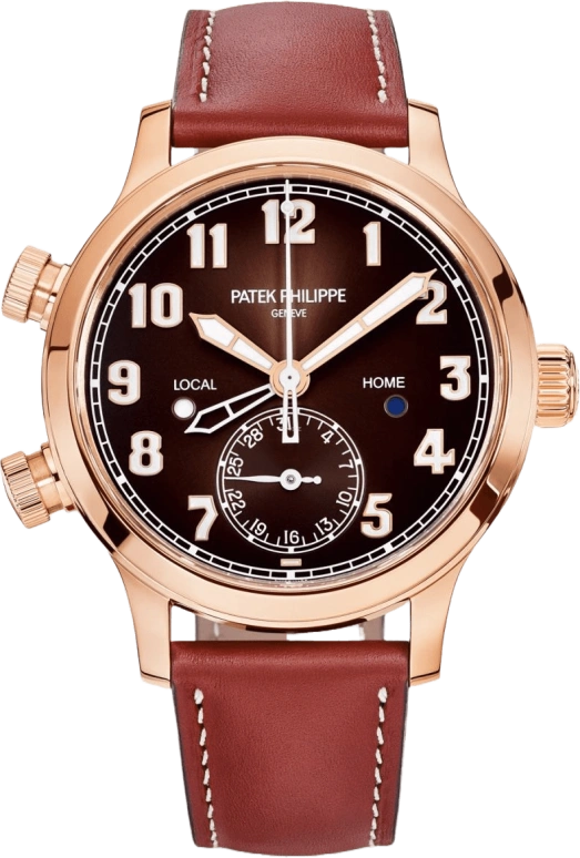 Patek Philippe,Complications 37.50mm,37.50mm,Rose Gold,Brown,Automatic,Day,Dule Time,Day / Night Indication,7234R,7234R-001
