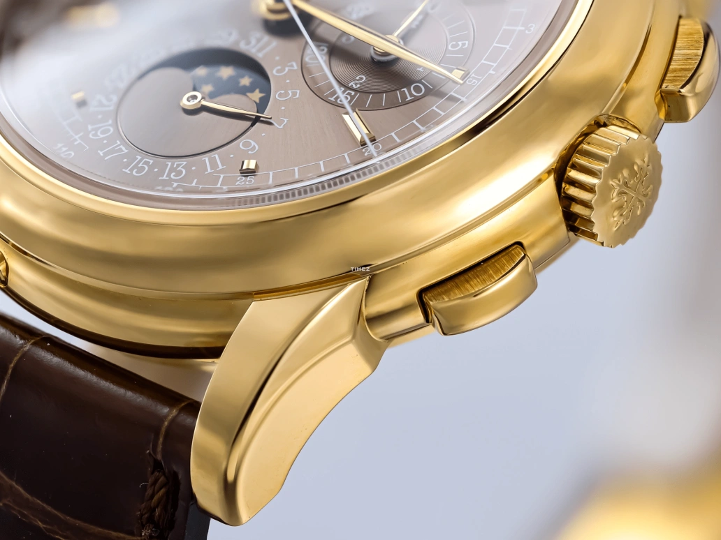 Patek Philippe,Grand Complications 40mm,40mm,Yellow Gold,Brown,Handwound,Chronograph,Moonphase,Perpetual Calendar,Leap Year,60hours,In-house Caliber,5970J,5970J-014