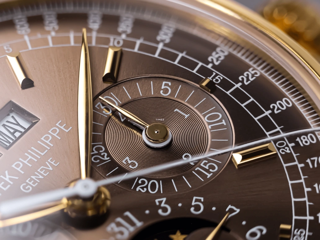 Patek Philippe,Grand Complications 40mm,40mm,Yellow Gold,Brown,Handwound,Chronograph,Moonphase,Perpetual Calendar,Leap Year,60hours,In-house Caliber,5970J,5970J-014