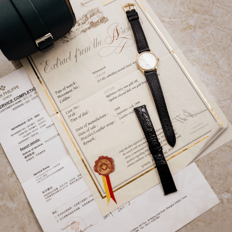 Patek Philippe,Calatrava 31.50mm,31.50mm,Rose Gold,Silver White,Handwound,44hours,In-house Caliber,3923R Harrods
