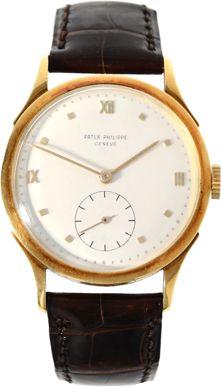 Patek Philippe,Calatrava 36mm,36mm,Yellow Gold,White,Handwound,Sapphire,Crystal Glass,Round,1589J