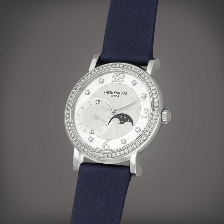 Patek Philippe,Complications 31mm,31mm,White Gold,Silver White,Handwound,Moonphase,38hours,4958G,4958G-001