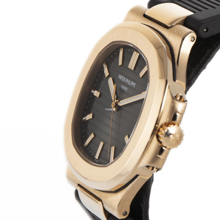Patek Philippe,Nautilus 40mm,40mm,Rose Gold,Grey,Automatic,Day,45hours,5711R