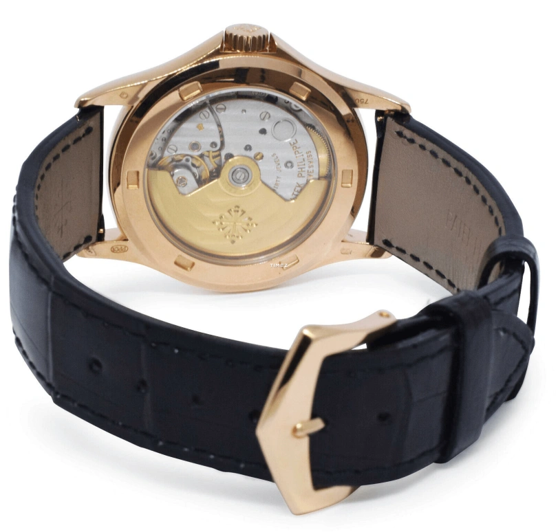Patek Philippe,Calatrava 37mm,37mm,Rose Gold,White,Automatic,Day,In-house Caliber,5107R