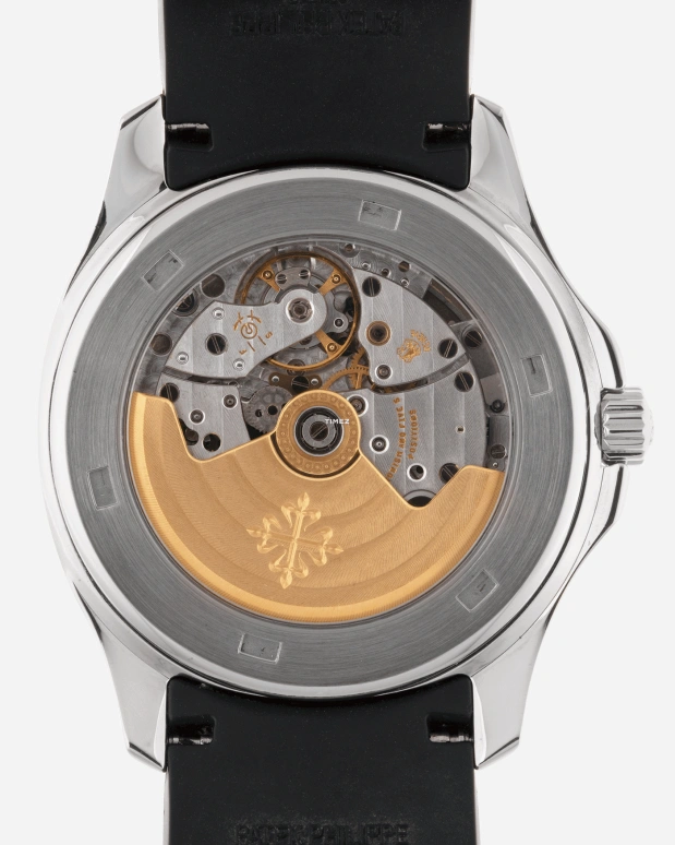 Patek Philippe,Aquanaut 38mm,38mm,Stainless Steel,Black,Automatic,Day,45hours,5165A,5165A-001