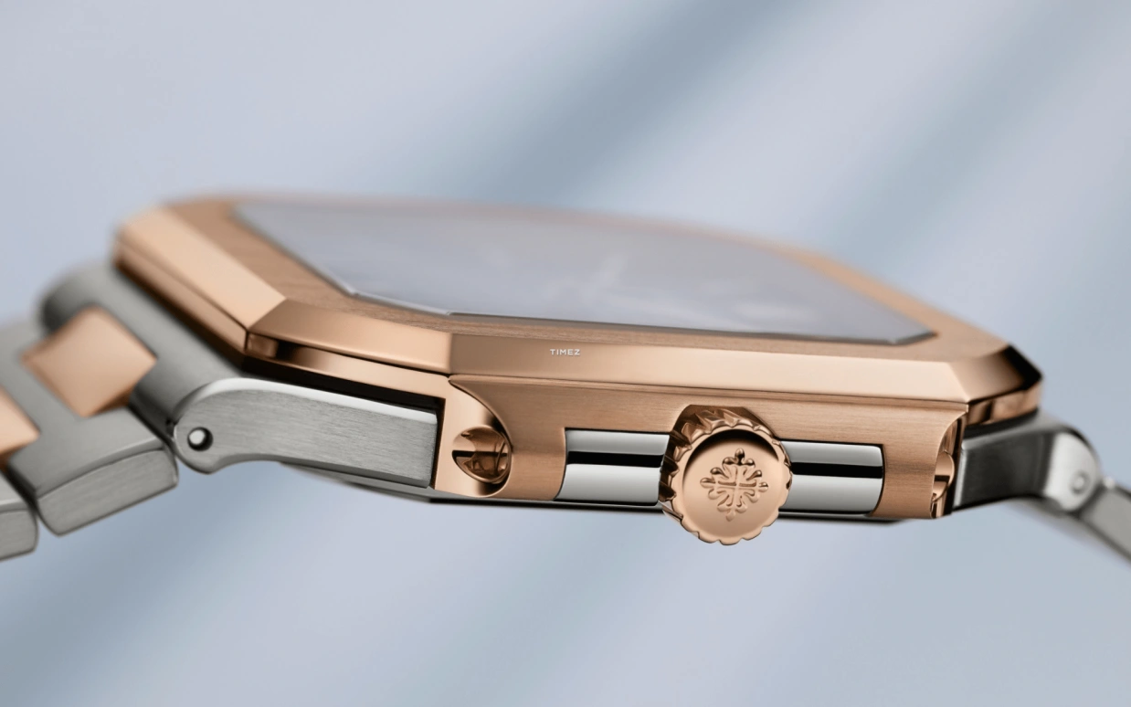 Patek Philippe,Cubitus 45mm,45mm,Stainless Steel,Rose Gold,Blue,Automatic,Day,45hours,5821,5821/1AR-001