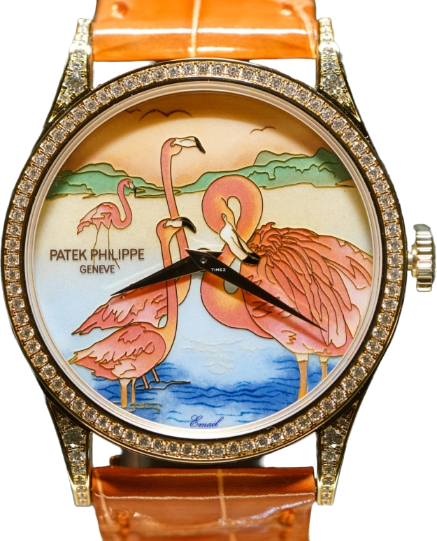 Patek Philippe,Calatrava ,Rose Gold,Orange,Multi-Color,Automatic,48hours,In-house Caliber,5077,5077/1004-067