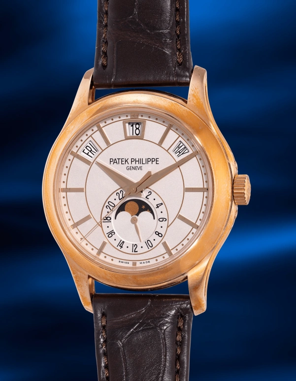 Patek Philippe,Complications 40mm,40mm,Rose Gold,Cream white,Automatic,Moonphase,Annual Calendar,Month,Date,35～45hours,In-house Caliber,5205R,5205R-001
