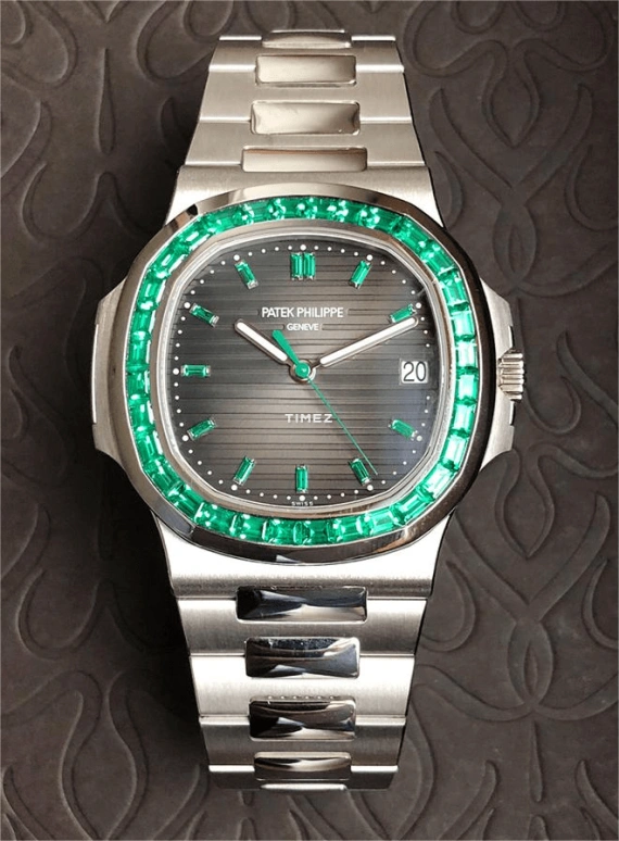 Patek Philippe,Nautilus 40mm,40mm,Platinum,Black,Automatic,Day,45hours,Hardik Pandya,AP DHILLON,5711,5711/113P-001