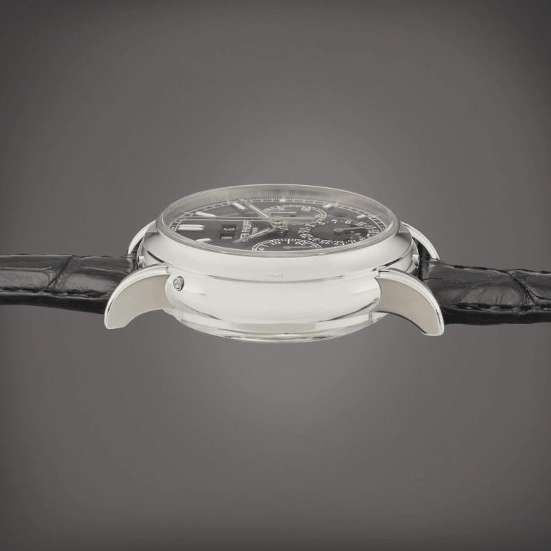 Patek Philippe,Grand Complications 40.20mm,40.20mm,Platinum,Black,Handwound,Chronograph,Moonphase,Perpetual Calendar,Leap Year,55～65hours,In-house Caliber,5204P,5204P-011