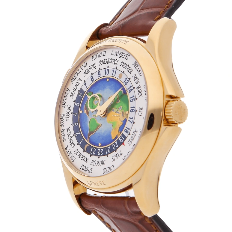 Patek Philippe,Complications 39.50mm,39.50mm,Yellow Gold,Blue,White,Automatic,World Time,Day / Night Indication,5131J,5131J-001
