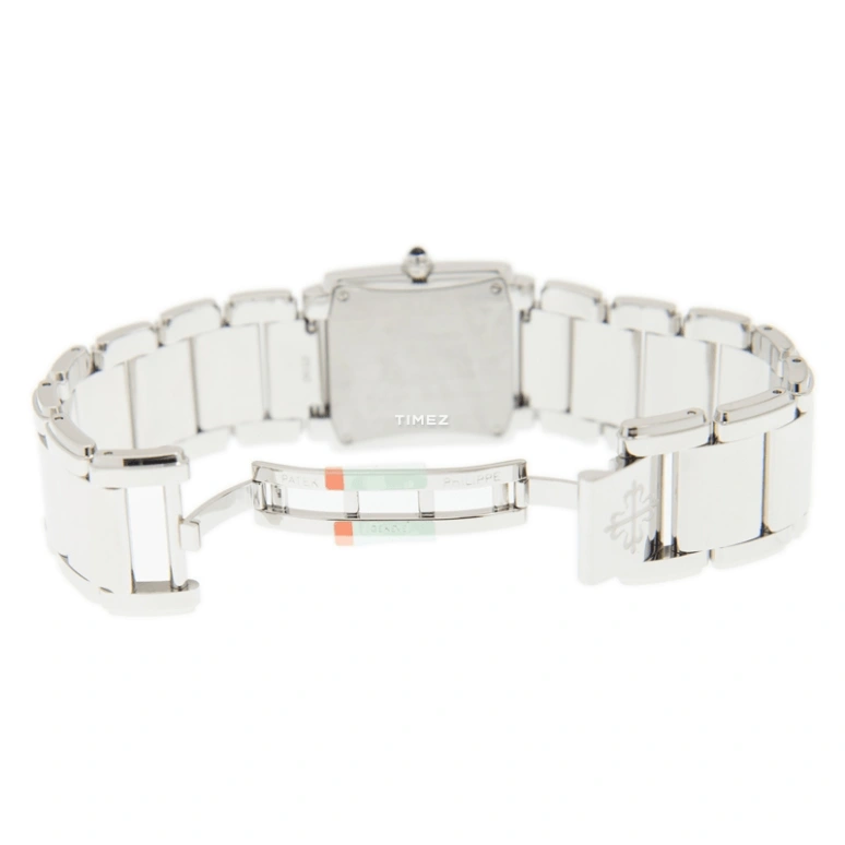 Patek Philippe,Twenty~4 25x30mm,25x30mm,Stainless Steel,White,Quartz,In-house Caliber,Sapphire,4910,4910/10A-011