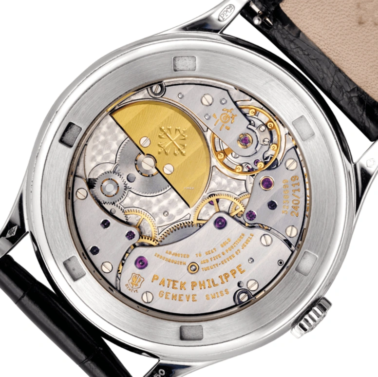 Patek Philippe,Calatrava 38mm,38mm,Platinum,Multi-Color,White,Automatic,48hours,In-house Caliber,5077P,5077P-Samurai with katana