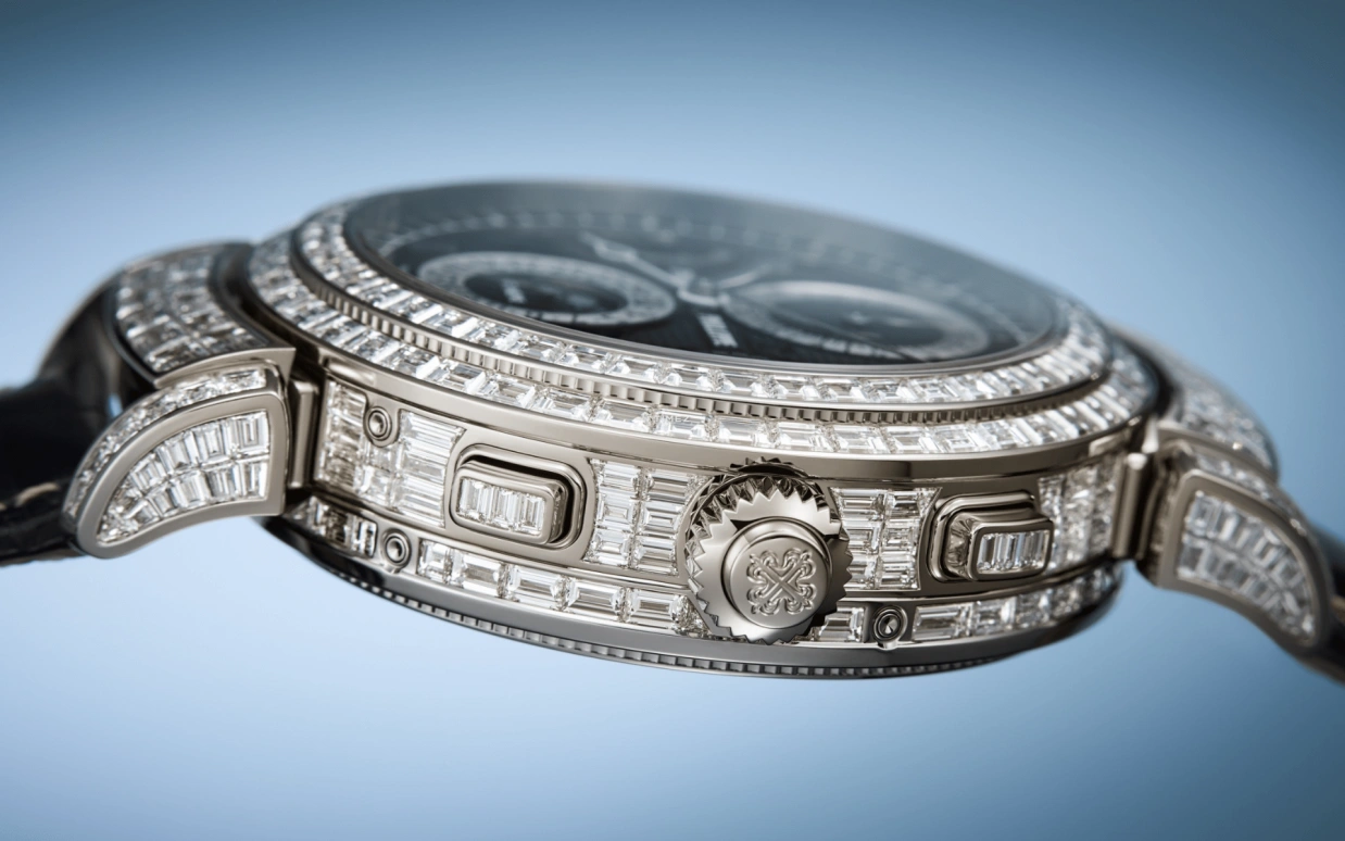 Patek Philippe,Grand Complications 49.40mm,49.40mm,White Gold,Black,Handwound,Moonphase,Perpetual Calendar,Leap Year,Month,72hours,In-house Caliber,6300,6300/400G-001