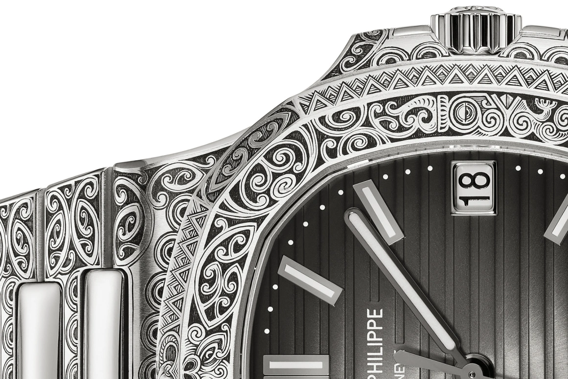 Patek Philippe,Nautilus 40mm,40mm,Stainless Steel,Black,Automatic,Day,45hours,5711,5711/1500A