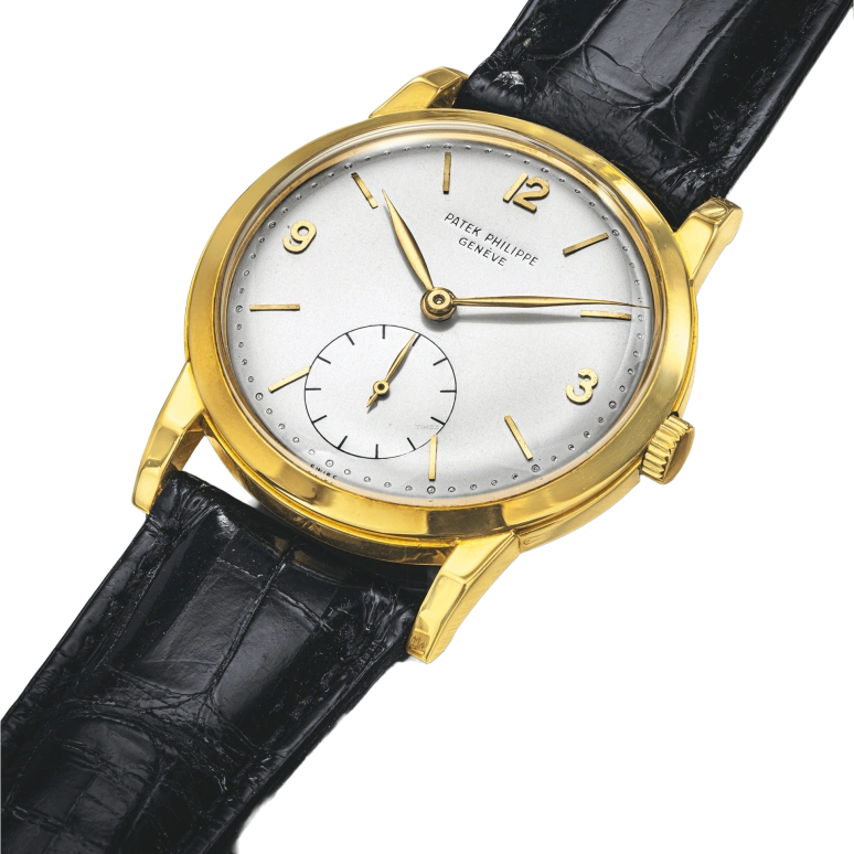 Patek Philippe,Calatrava 35mm,35mm,Yellow Gold,White,Handwound,Anti-magnetic,Sapphire,Crystal Glass,2570J