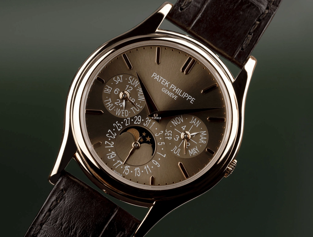 Patek Philippe,Grand Complications 37.20mm,37.20mm,Rose Gold,Brown,Automatic,Moonphase,Perpetual Calendar,Leap Year,Month,48hours,In-house Caliber,5140R,5140R-001
