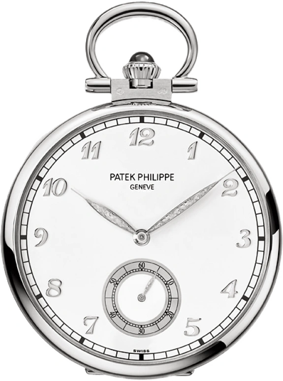 Patek Philippe,Pocket Watches 44.10mm,44.10mm,White Gold,White,Handwound,42hours,In-house Caliber,992,992/152G