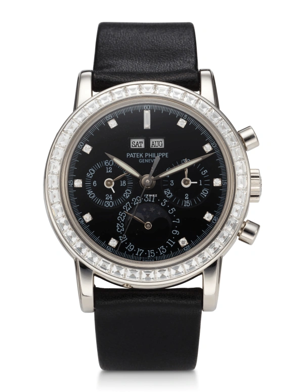 Patek Philippe,Grand Complications 36mm,36mm,Platinum,Black,Handwound,Chronograph,Moonphase,Perpetual Calendar,Leap Year,60hours,In-house Caliber,3990P,3990P-029