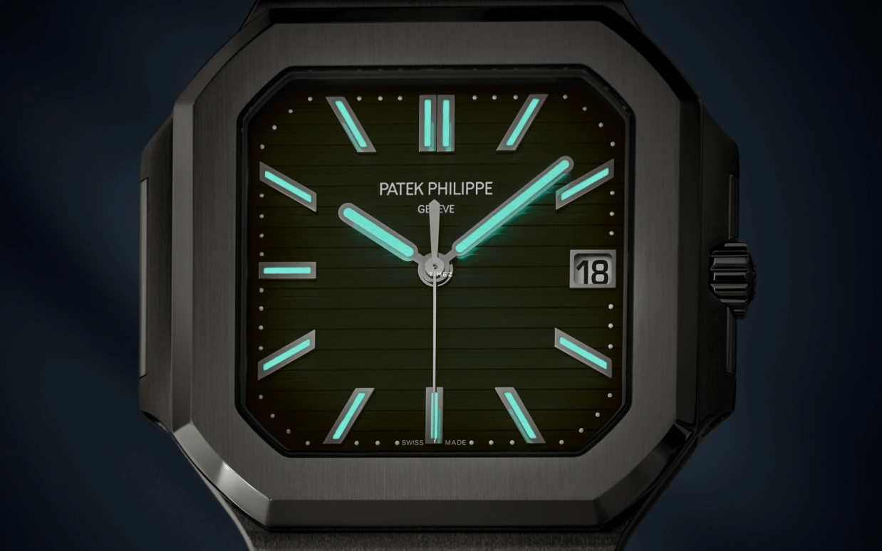 Patek Philippe,Cubitus 45mm,45mm,Stainless Steel,Green,Automatic,Day,45hours,Orlando Bloom,Jayson Tatum,Taco Jay,Orli,OB,5821,5821/1A-001
