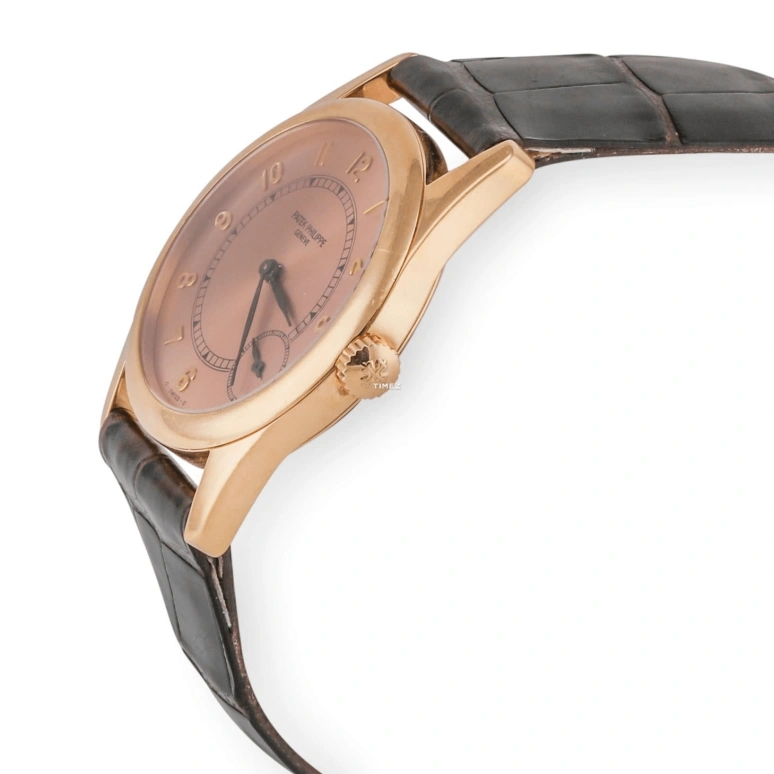 Patek Philippe,Calatrava 33mm,33mm,Rose Gold,Pink,Salmon,Automatic,48hours,In-house Caliber,5000R