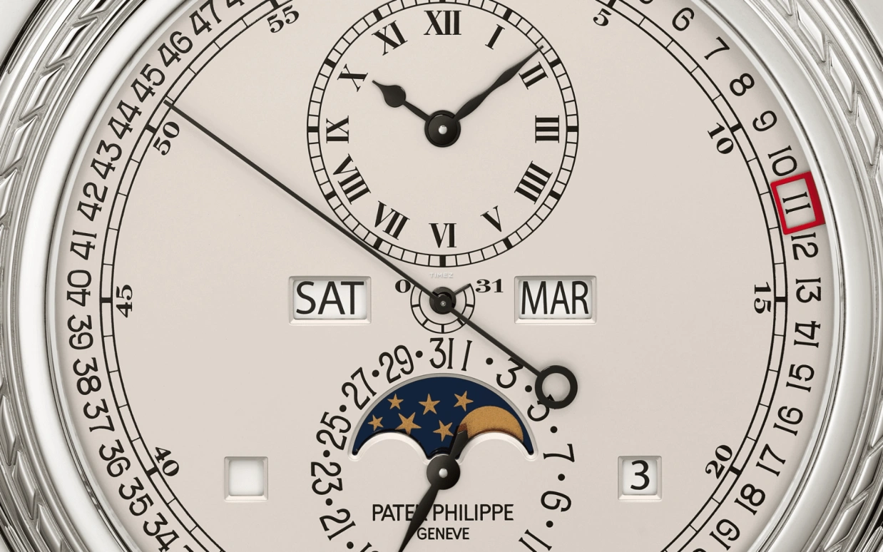 Patek Philippe,Grand Complications 164.60x125mm,164.60x125mm,Silver,Silver White,Handwound,Moonphase,Perpetual Calendar,Leap Year,Month,744hours,In-house Caliber,27000M,27000M-001