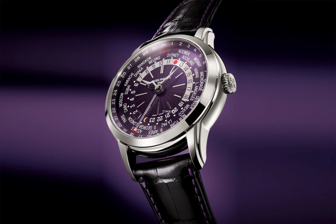 Patek Philippe,Grand Complications 40mm,40mm,White Gold,Purple,Automatic,Day,World Time,Day / Night Indication,5330G,5330G-010