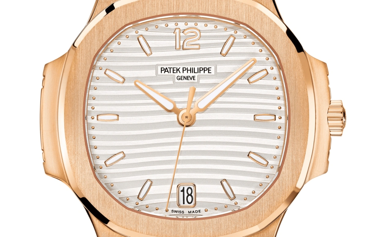 Patek Philippe,Nautilus 35.20mm,35.20mm,Rose Gold,Rose,White,Automatic,Day,45hours,Romeo James Beckham,7118,7118/1R-001